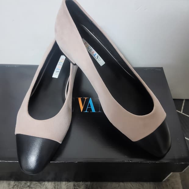 새상품 금강제화 제니아 펌프스 플랫슈즈 여자 가죽 구두 230