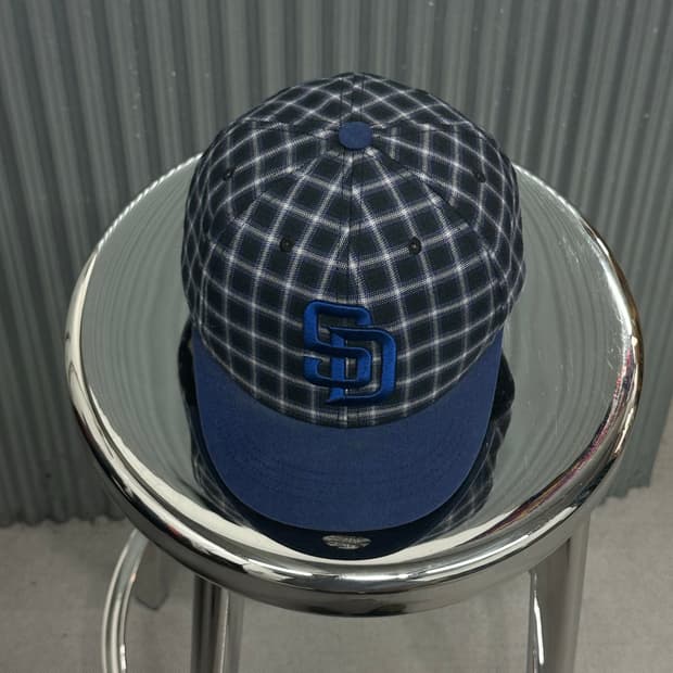 [FREE] MLB 메이저리그 샌디에이고 파드리스 체크 패턴 볼캡