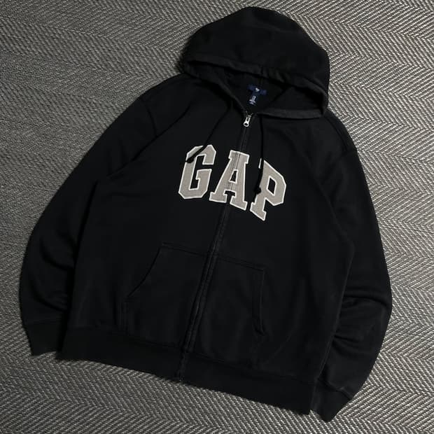 GAP 빅로고 박시핏 베이직 후드 집업 y 5480