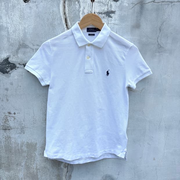 Polo 폴로 흰색 반팔 카라티