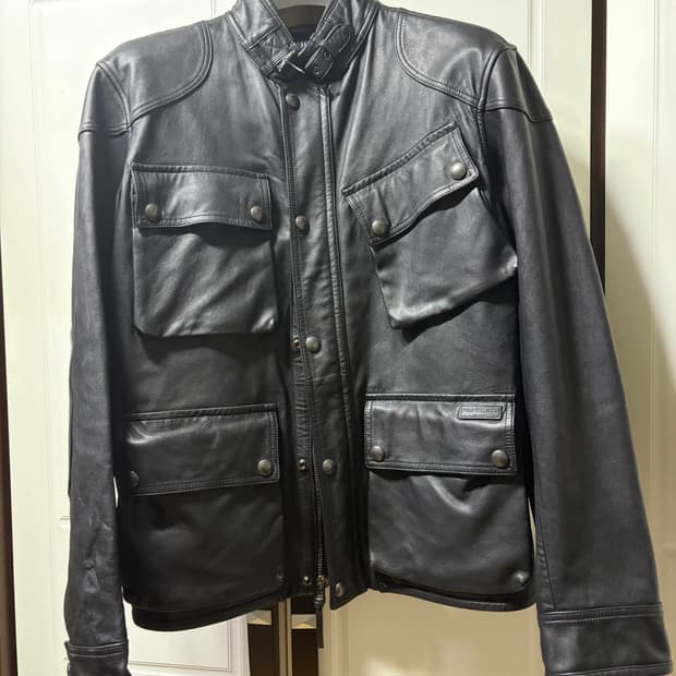 폴로 양가죽 바이커 자켓 105