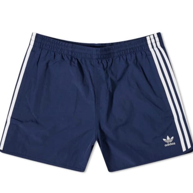 아디다스 나일론 쇼츠 네이비 L