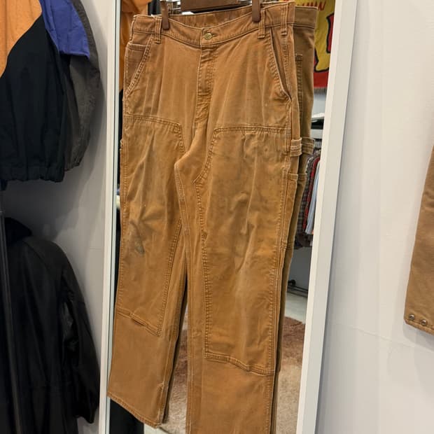 Carhartt 칼하트 덕 캔버스 더블니 카펜터 워크 팬츠 (40)