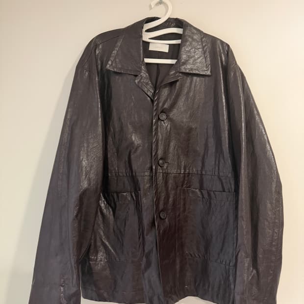 빈티지 레더 셔츠 자켓
