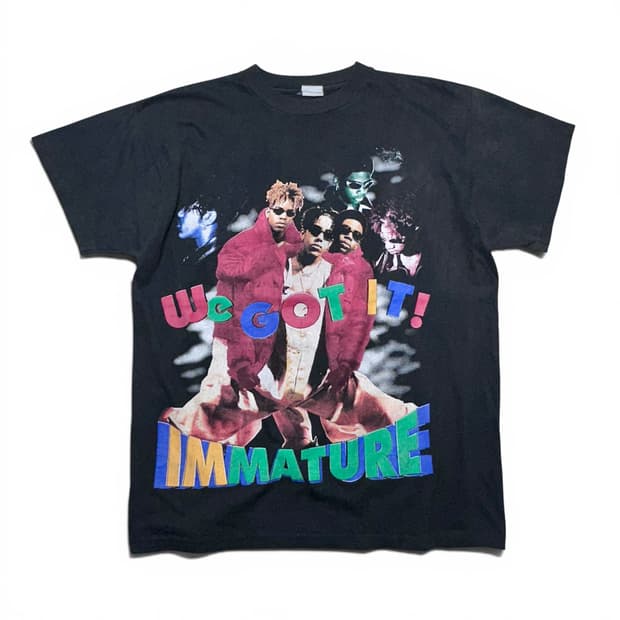 90s 빈티지 immature 랩티셔츠