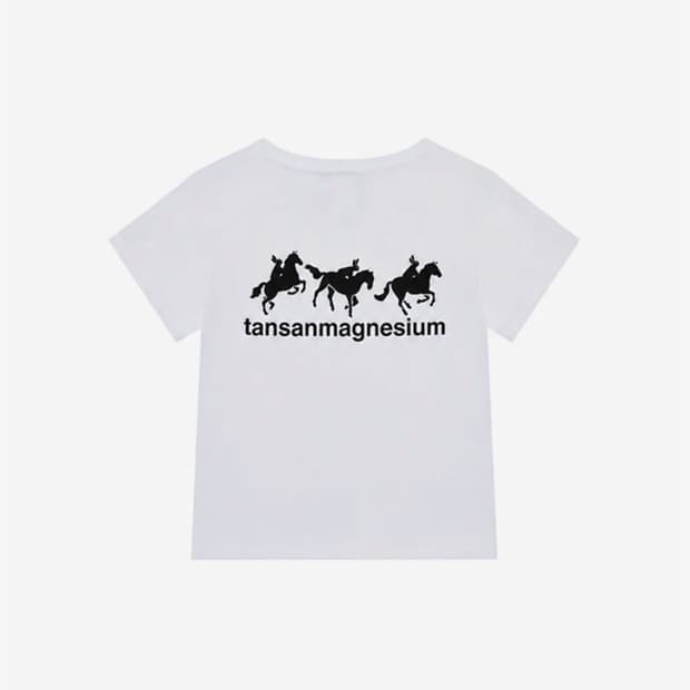 탄산마그네슘 홀스 래빗 티셔츠 블랙