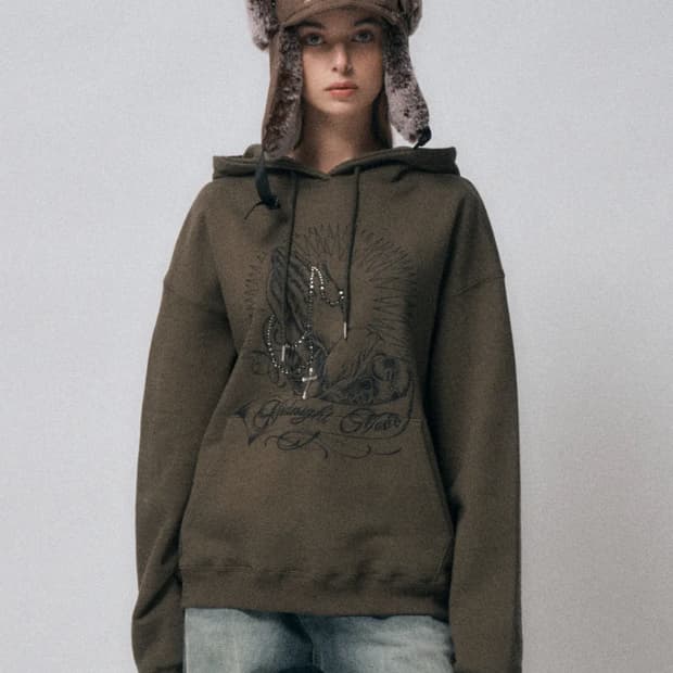 미드나잇무브 프레이 후드 카키