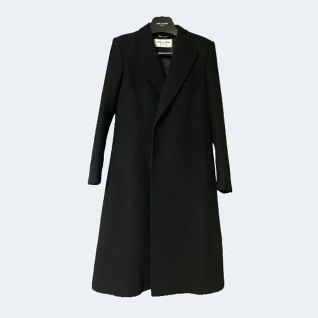 Saint laurent 생로랑 피크드 라펠 코트 36