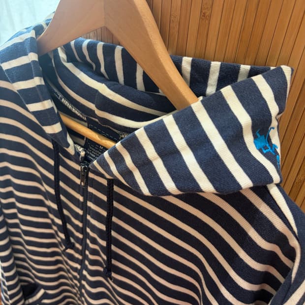 Onze Schets Stripe Hood Zip-Up
