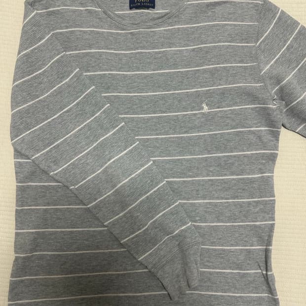 엄성현 맛 폴로 랄프로렌 스트라이프 롱슬리브