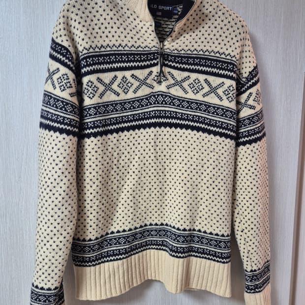 폴로 랄프로렌 노르딕 반집업 니트 스웨터 100