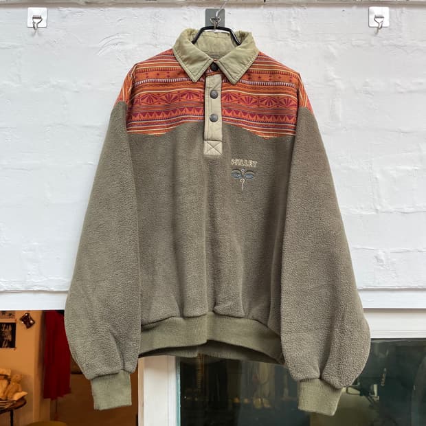 Millet 밀레 빈티지 오버핏 카라 플리스