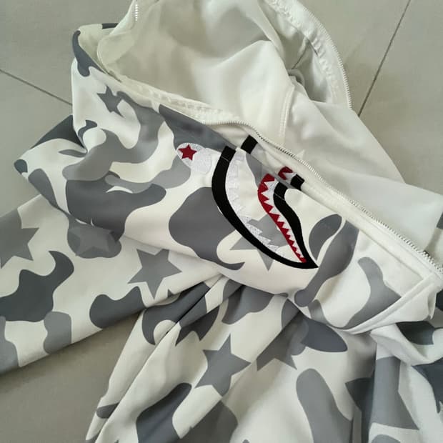 베이프 스타일 후드집업