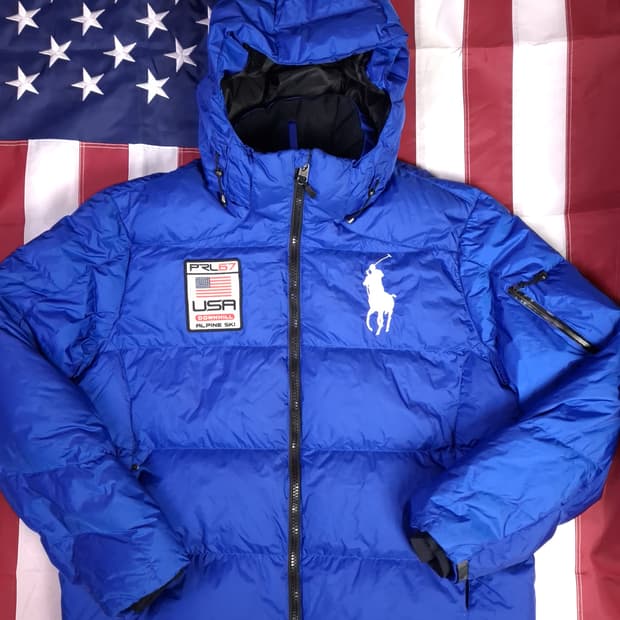 오리지날 랄프로렌폴로 빅포니 블루 패딩