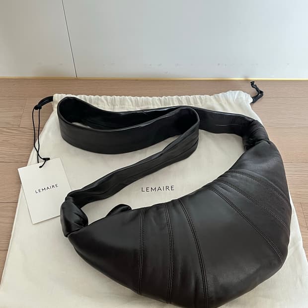 르메르 범백 스몰 다크초코 양가죽