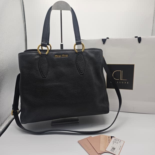 정품 미우미우 비텔로 카리브 투웨이백