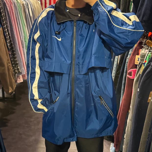 [IM] 나이키 스우시 바람막이 네이비