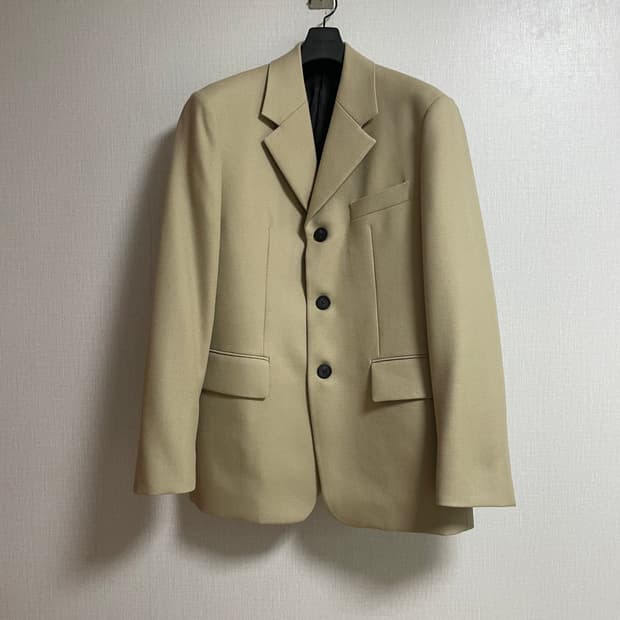 [48]21fw 솔리드옴므 3버튼 오버핏 블레이저