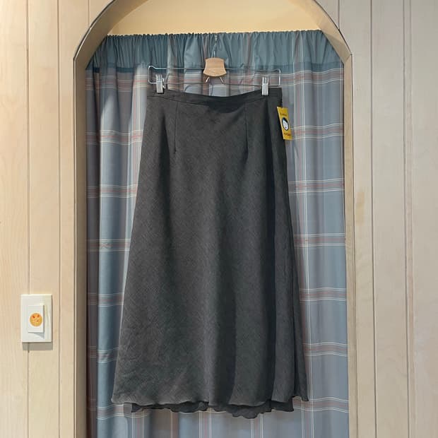 일본빈티지 밑단레이어 롱스커트