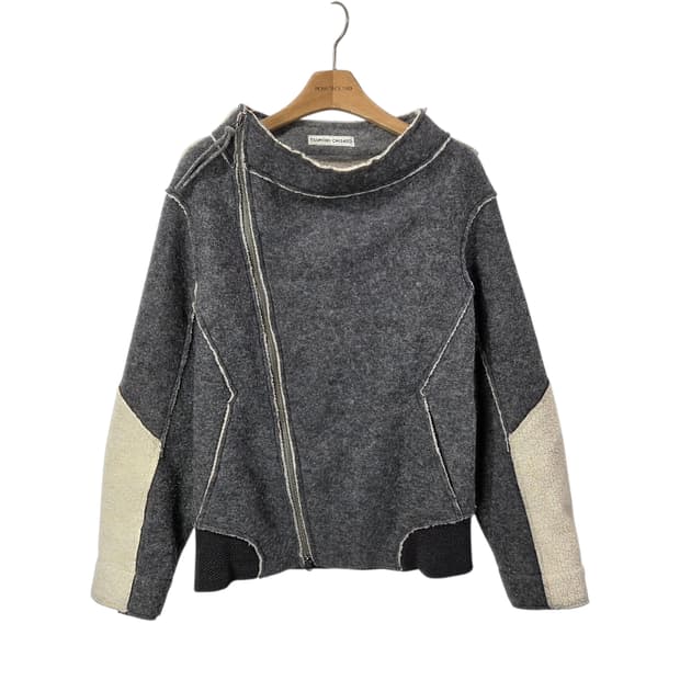 [Tsumori Chisato] 츠모리치사토 비대칭 울 자켓