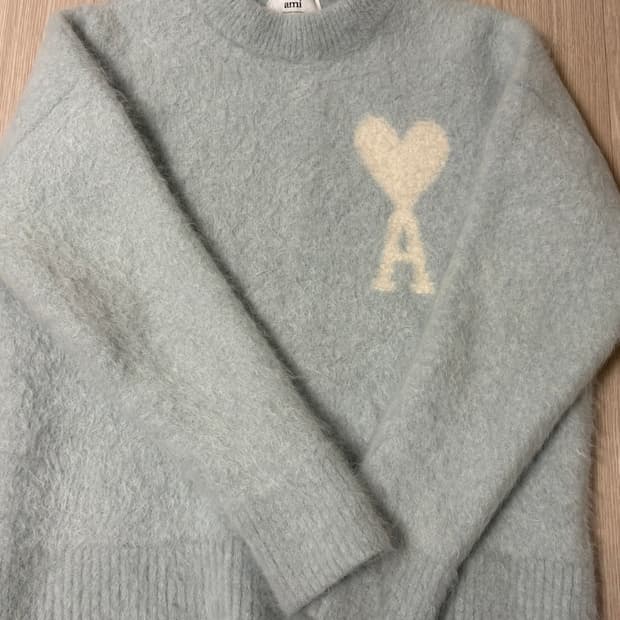아미 빅로고 니트 s