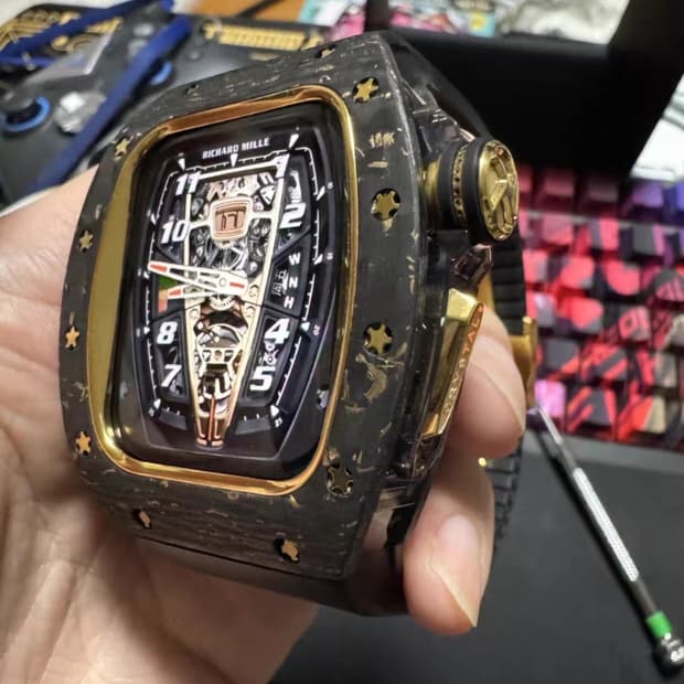 Oceanora 리차드 밀 탄소 섬유 애플 워치 케이스