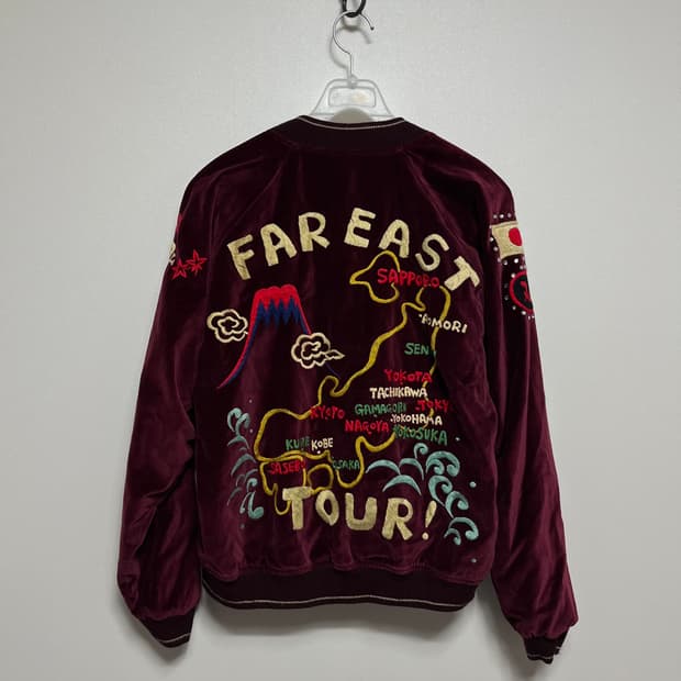 Jpn 빈티지 크롭 헤드 벨루아 큐빅 스카쟌