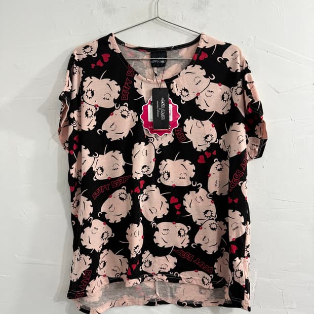 betty boop printing tee