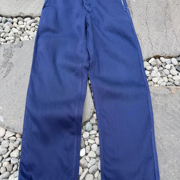 1960s FADED NAVY OLD MODEL 올드모델 프렌치워크팬츠