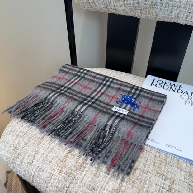 버버리 양면 머플러 램스울 100% 추동 단품
