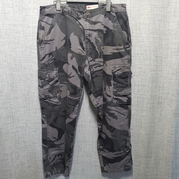 랭글러 그레이 밀리터리  카모 카고 바지 