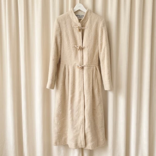 Oree오르에 프랑스 올드 빈티지 토글 맥시 코트 vintage coat