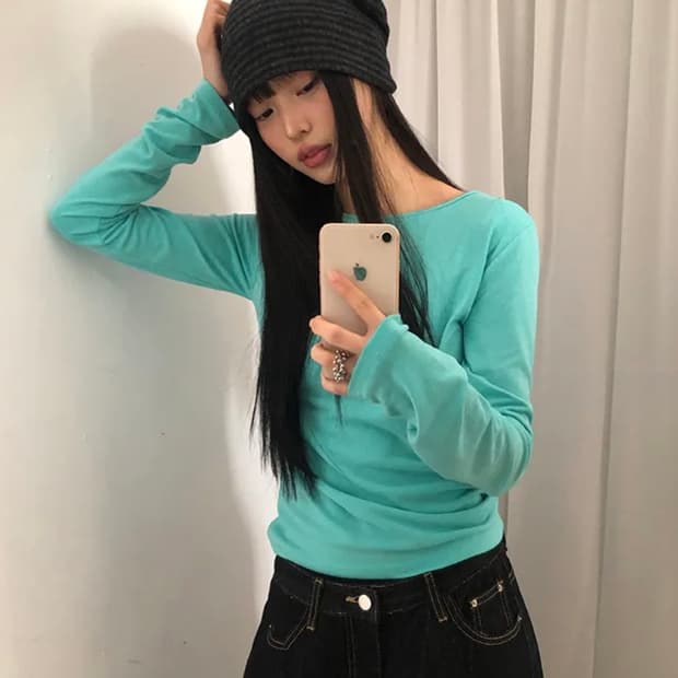 원더원더 민트 티셔츠