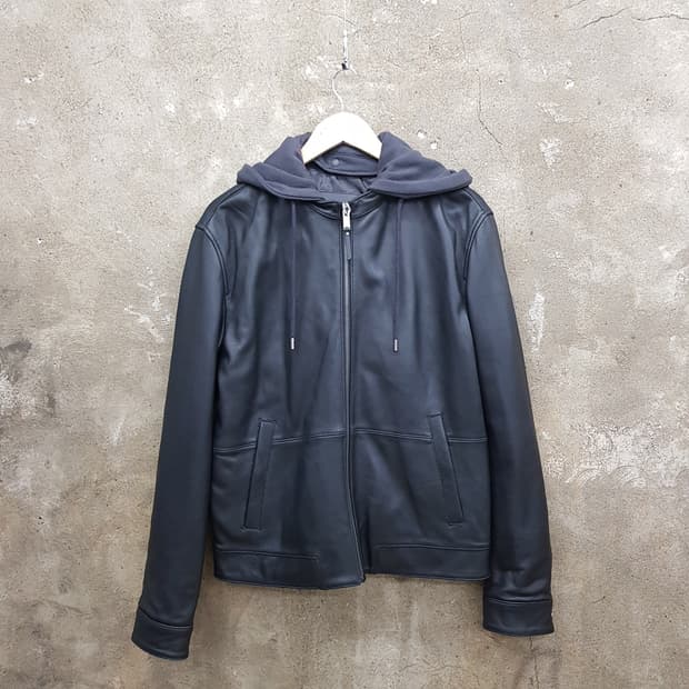 파렌하이트 양가죽 후드 자켓 L 사이즈