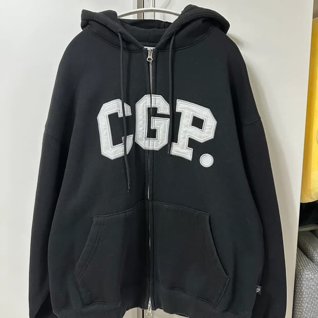 코드그라피 CGP 아치 로고 후드집업 블랙 m