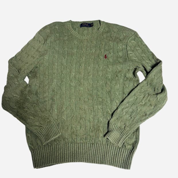 Polo Ralph Lauren Cable Knit Mint Green 