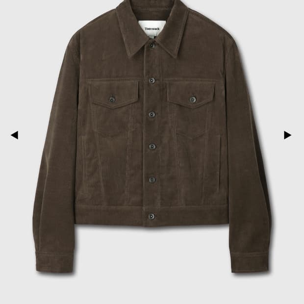 토니웩 코듀로이 트러커 L 브라운