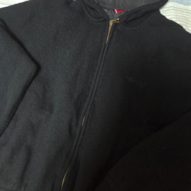 리바이스 울 후드집업