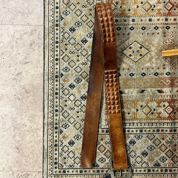 빈티지 가죽 벨트 브라운 #csz1961