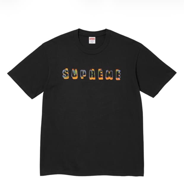 [XL] supreme 슈프림 스텐실 반팔 티셔츠 블랙
