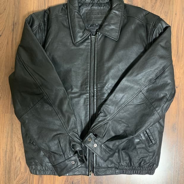 90s 소가죽 싱글자켓