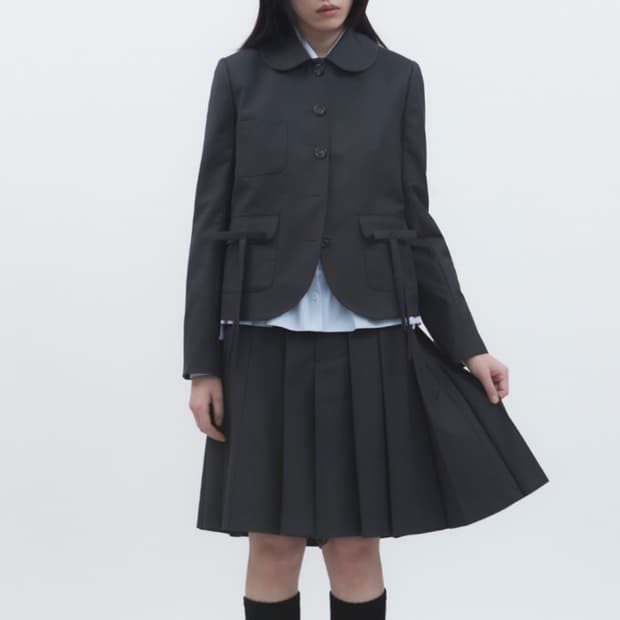 뚜오미오 라운드 카라 자켓 (새상품)