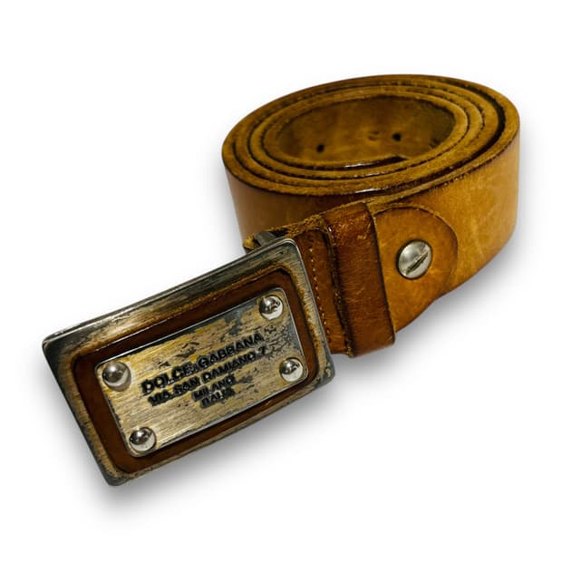 Dolce & Gabbana 00s Metal plate Belt