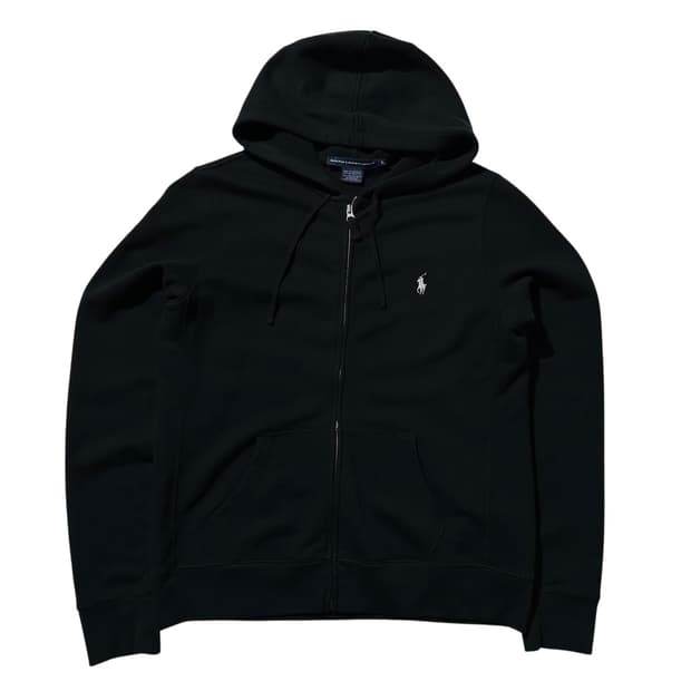폴로 랄프로렌 후드집업 블랙