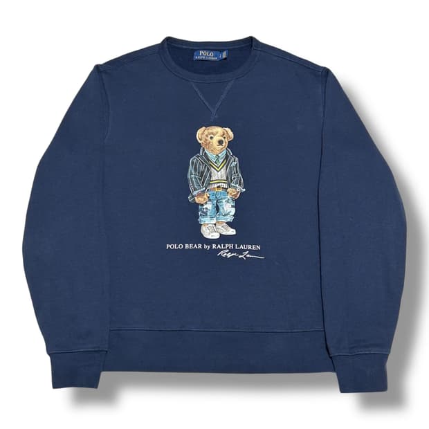 Polo Ralph Lauren 폴로베어 네이비 기모 맨투맨