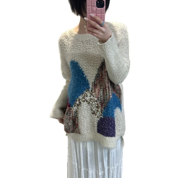 레이스 밴딩 맥시 스커트