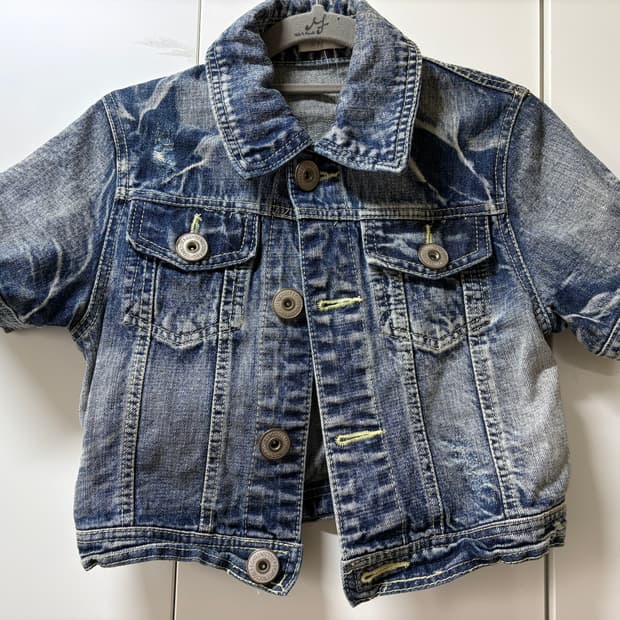 Y2k 크롭 청자켓