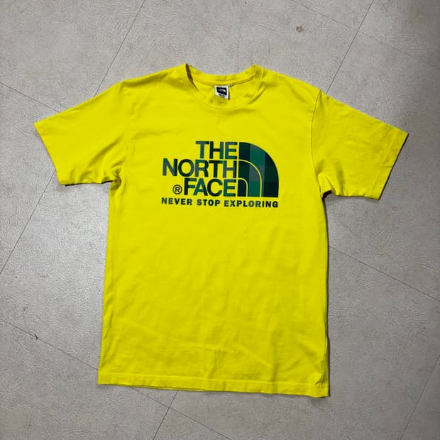 노스페이스 빅로고 옐로우 Tek Tee