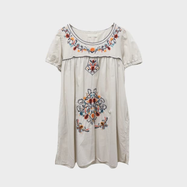 JEANASIS 모리룩 플라워 자수 원피스 66078