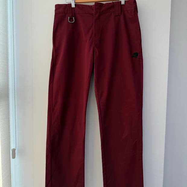 Skull works 와인컬러 자수 팬츠